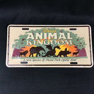 Walt Disney Animal Kingdom metal Lincense Plate "New" 1998